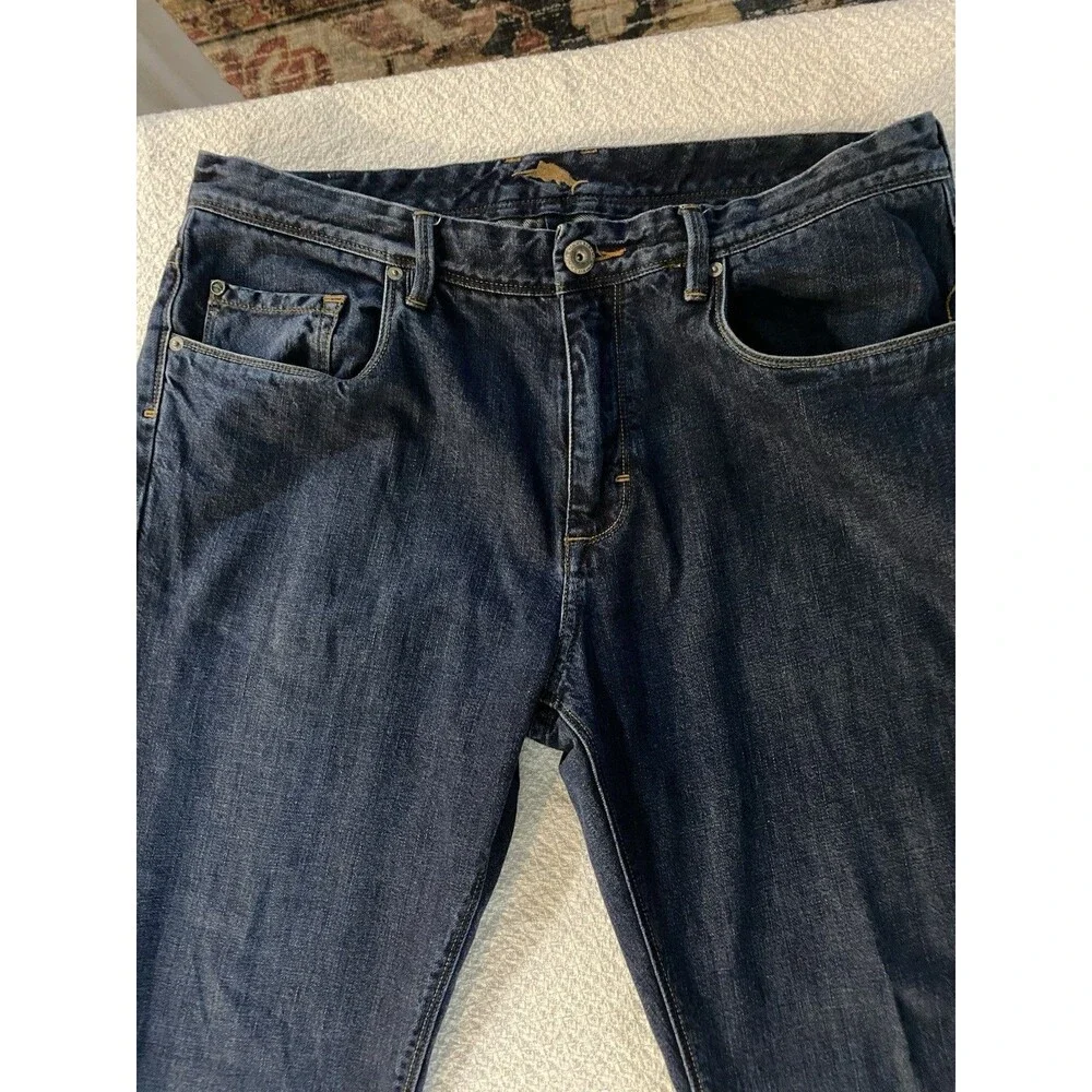 Tommy Bahama Men's Standard Fit Blue Jeans 38x30 100% Cotton